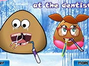 Online game Pou And Pou Girl At The Dentist