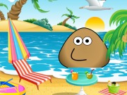 Igrica za decu Pou At The Beach