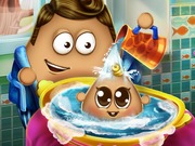 Online game Pou Baby Wash