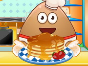 Online igrica Pou Cooking Pancakes