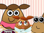 Online game Pou Family At The Docto