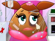 Pou Girl In The Ambulance