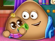 Online igrica Pou Has a Baby free for kids