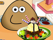 Online game Pou Ice Cream Decoration