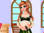 Online game Pregnant Anna room Cleaning