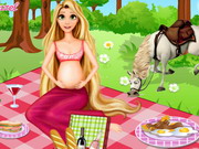 Online igrica Pregnant Rapunzel Picnic Day free for kids