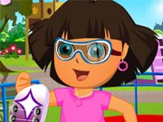 Online game Pretty Dora Roller Skating