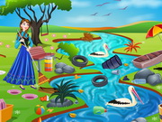 Online igrica Princess Anna River Cleaning