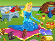 Online game Princess Aurora Picnic Cleaning