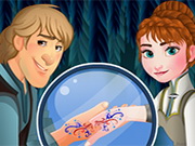 Online igrica Romantic Frozen Tattoos free for kids