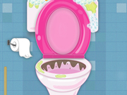 Online game Toilet cleaning