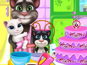 Online igrica Tom Family Cooking Cake