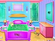 Online game Twin Girls Room Cleaning