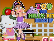 Online igrica Zoe with Hello Kitty Dress Up free for kids